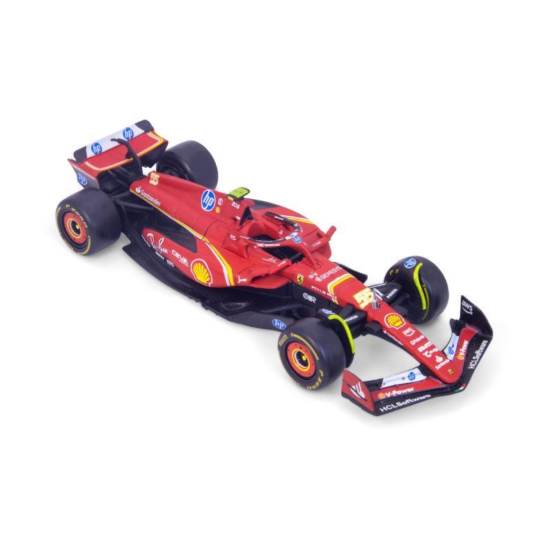 Bburago  18-36844S F1 2024 Ferrari SF-24 #55 Carlos Sainz 1:43 Scale Diecast Model