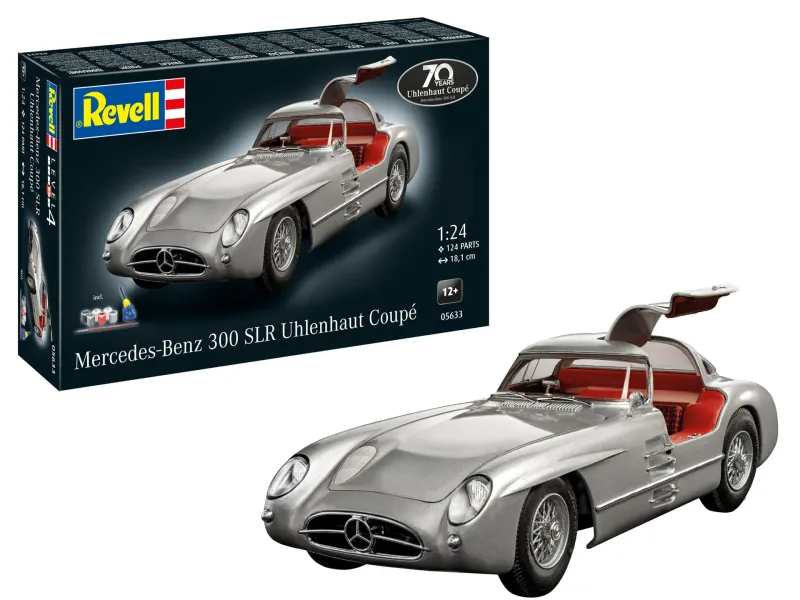 Revell 05633 Gift Set Mercedes-Benz 300 SLR 70th Anniversary 1:24 Scale Plastic Model Kit Revell 05633 Gift Set Mercedes-Benz 300 SLR 70th Anniversary 1:24 Scale Plastic Model Kit