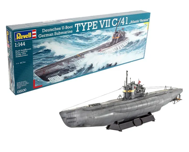 Revell 05100 Deutsches U-Boot TYPE VII C-41 Revell 05100 Deutsches U-Boot TYPE VII C-41 "Atlantic Version" 1:144 Scale Plastic Model Kit