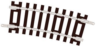 Peco ST-222 Half Curve, 1st Radius Code 100 OO/HO Gauge
