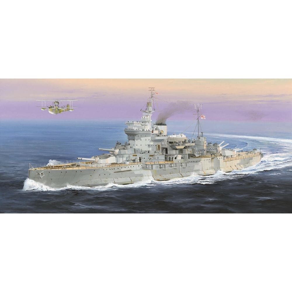 Trumpeter 05325 British Royal Navy HMS Warspite 1942 Battleship 1:350 Scale Plastic Model Kit