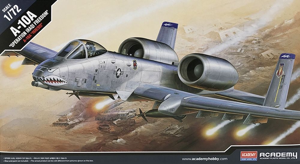 Academy 12402 US Air Force A-10 Operation Iraqi Freedom Fighter Aircraft 1/72 Scale Plastic Model Kit Academy 12402 US Air Force A-10 Operation Iraqi Freedom Fighter Aircraft 1/72 Scale Plastic Model Kit