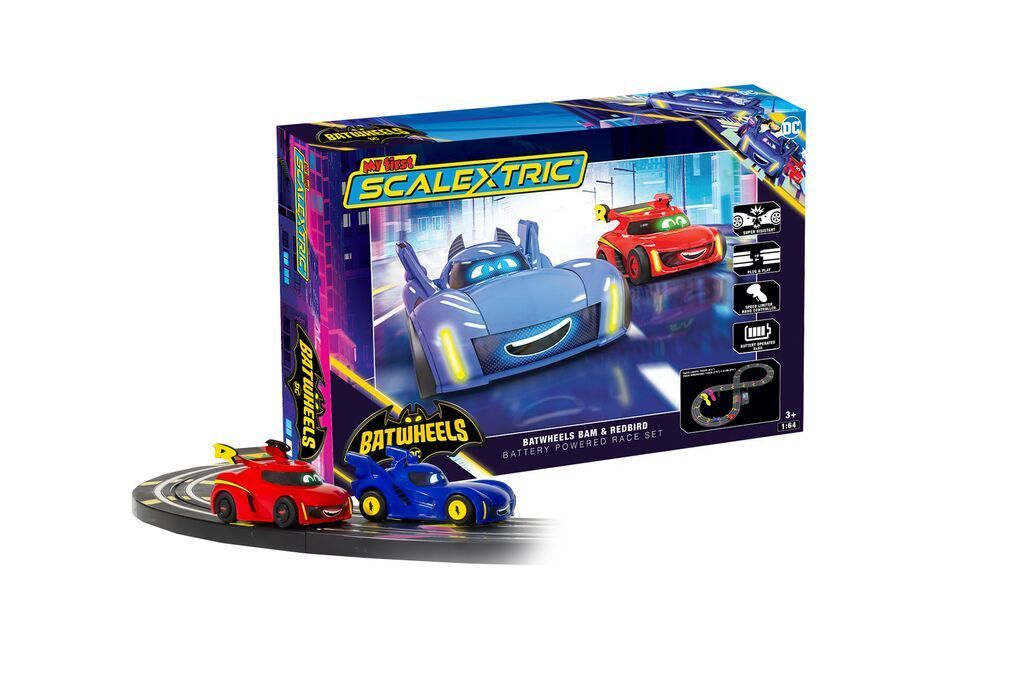 Scalextric G1185M My First Scalextric - Batwheels Bam vs Red Bird Race Set (Battery Powered) Scalextric G1185M My First Scalextric - Batwheels Bam vs Red Bird Race Set (Battery Powered)