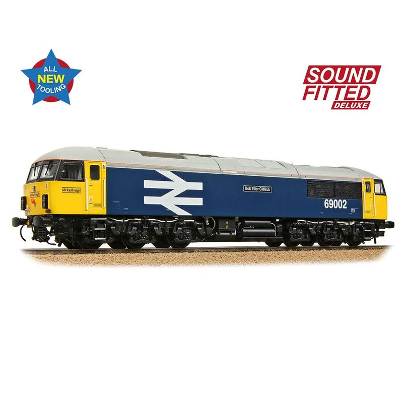 Bachmann 35-777SFX Class 69 69002 'Bob Tiller CM&EE' BR Blue (Large Logo) (GBRf) OO/HO Gauge Locomotive