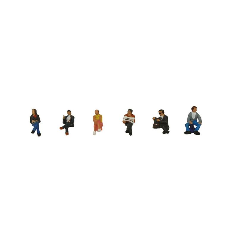 Graham Farish Scenecraft 379-305 Station Passengers Sitting x 6 N Gauge Graham Farish Scenecraft 379-305 Station Passengers Sitting x 6 N Gauge