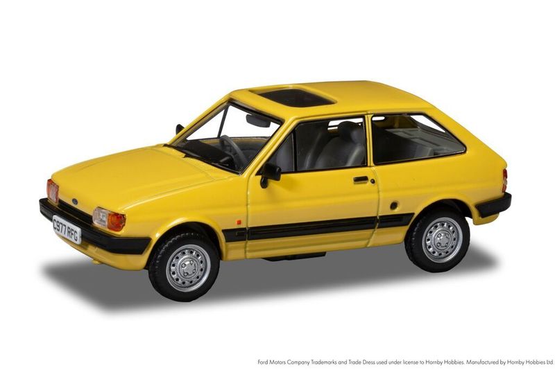 Corgi VA14404 Ford Fiesta Mk2 1.1L Citrine Yellow Diecast Model Corgi VA14404 Ford Fiesta Mk2 1.1L Citrine Yellow Diecast Model