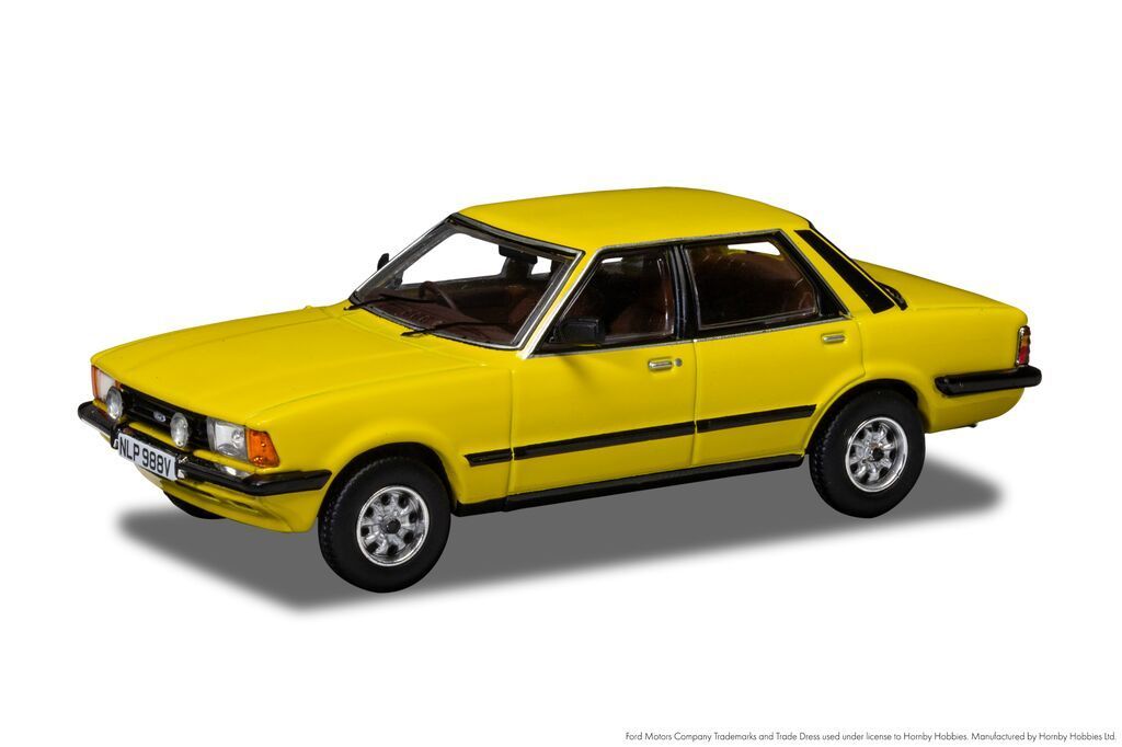 Corgi VA15008 Ford Cortina Mk5 2.0 GLS, Signal Yellow Diecast Model Corgi VA15008 Ford Cortina Mk5 2.0 GLS, Signal Yellow Diecast Model