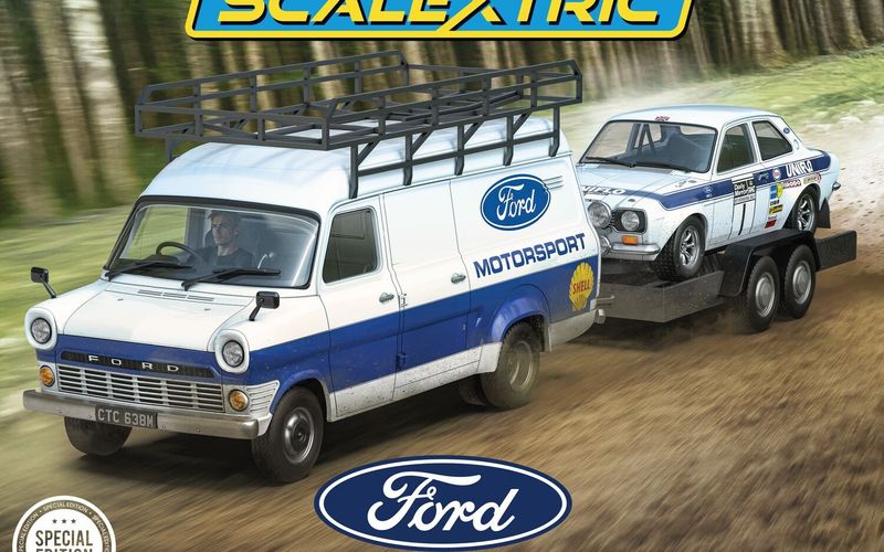 Scalextric C4649A Ford Motorsport Transit and Escort Mk 1 - Twin Car Pack Slot Cars