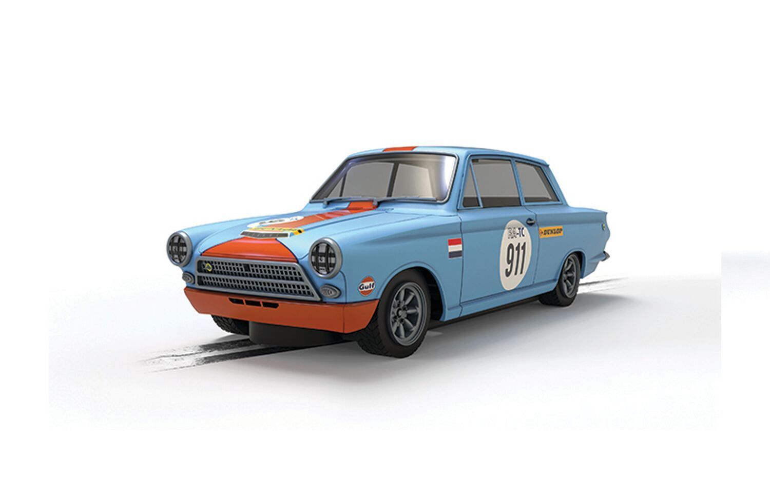 Scalextric C4669 Ford Lotus Cortina - Gulf Edition Slot Car