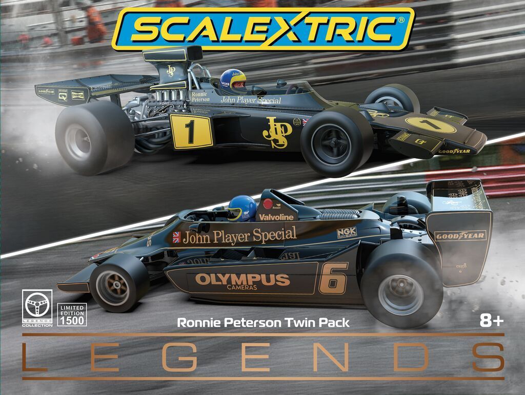 Scalextric C4684A Ronnie Peterson Lotus - Twin Car Pack Slot Cars Scalextric C4684A Ronnie Peterson Lotus - Twin Car Pack Slot Cars
