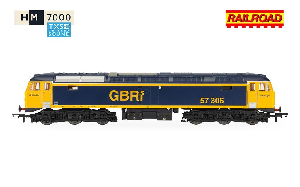 Hornby R30441TXS RailRoad: GBRf - Class 57 - 57306 (DCC Sound Fitted) Era 11