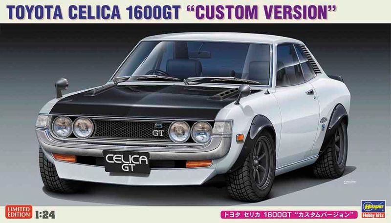Hasegawa 20672 Toyota Celica 1600GT Custom Version 1/24 Scale Plastic Model Kit Hasegawa 20672 Toyota Celica 1600GT Custom Version 1/24 Scale Plastic Model Kit
