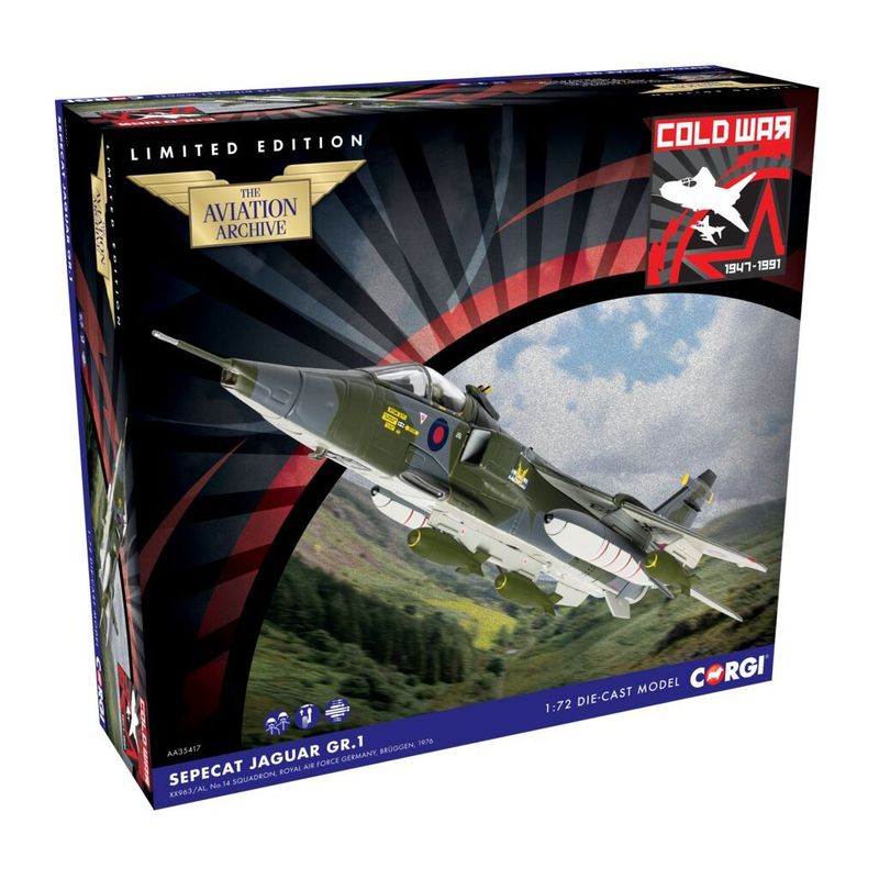 Corgi AA35417 SEPECAT Jaguar GR.1 XX963/AL, No.14 Squadron Aviation Archive Diecast Model
