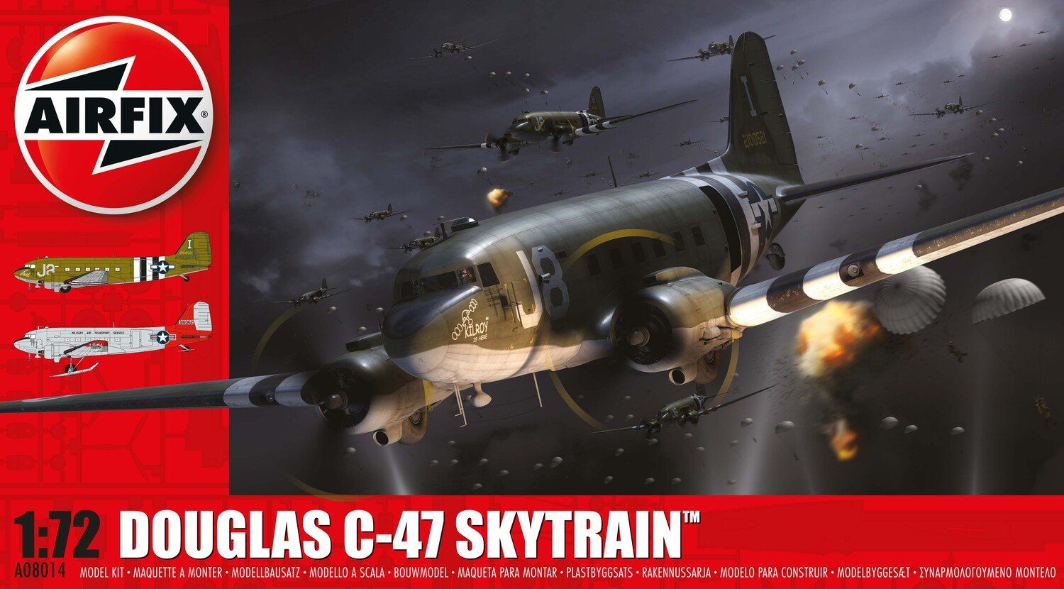 Airfix A08014 Douglas C-47 Skytrain 1/72 Scale Plastic Model Kit
