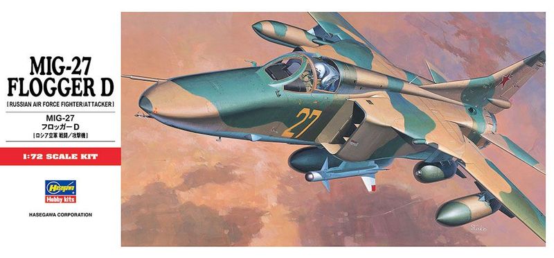 Hasegawa C10 Mig-27 Flogger D 1:72 Scale Plastic Model Kit