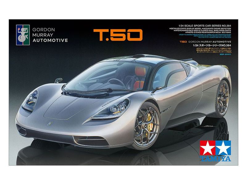 Tamiya 24364 Gordon Murray Automotive GMA T.50 1:24 Scale Plastic Model Kit Tamiya 24364 Gordon Murray Automotive GMA T.50 1:24 Scale Plastic Model Kit