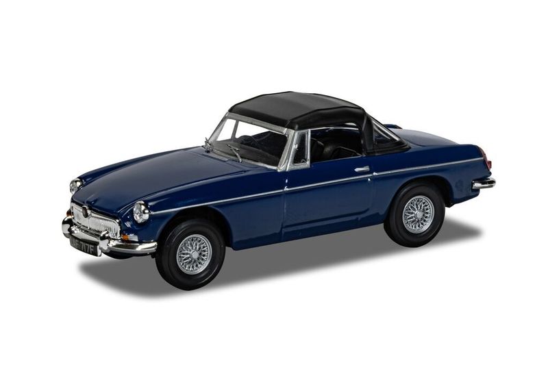 Corgi VA10713 MGB Mk1 Roadster, Mineral Blue Vanguards Diecast Model