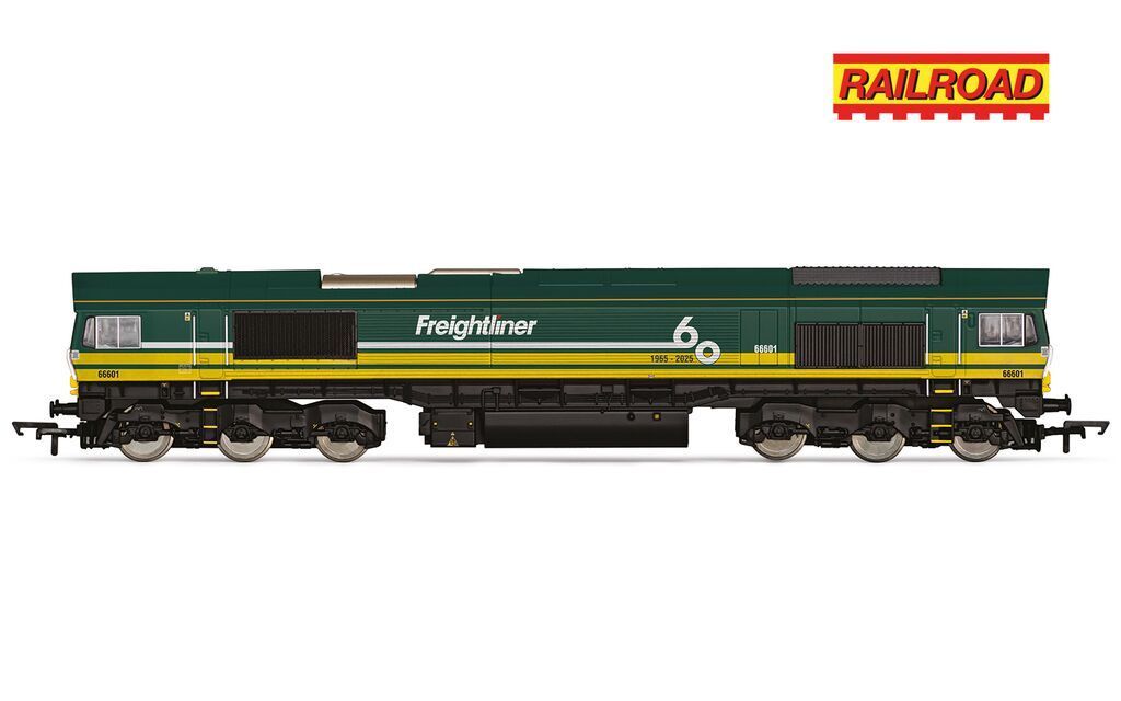 Hornby R30531 RailRoad: Freightliner Class 66 - 'Freightliner 60' - 66601 Era 11