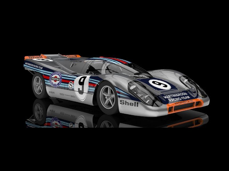 NSR 0580SW Porsche 917K Martini Brands Hatch 1000km 1971 No.9 Lennep/Larrousse Slot Car