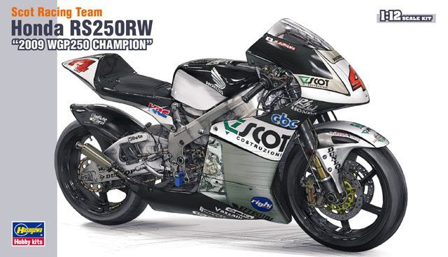 Hasegawa HBK1 Scot Racing Team Honda RS250RW 2009 WGP250 Champion 1/12 Scale Plastic Model Kit