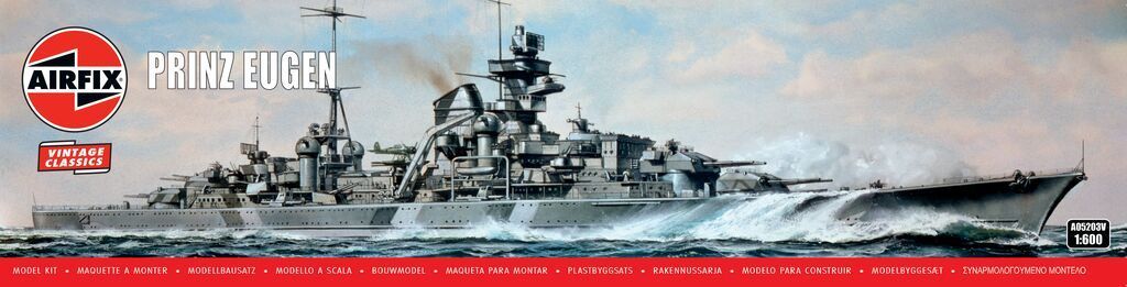 Airfix A05203V Prinz Eugen 1/600 Scale Plastic Model Kit