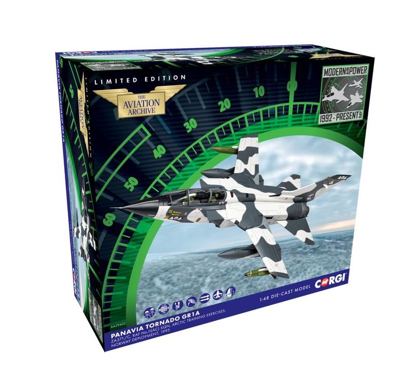 Corgi AA29402 Panavia Tornado GR1A ZA371/C, RAF No.II(AC) Sqn Diecast Model