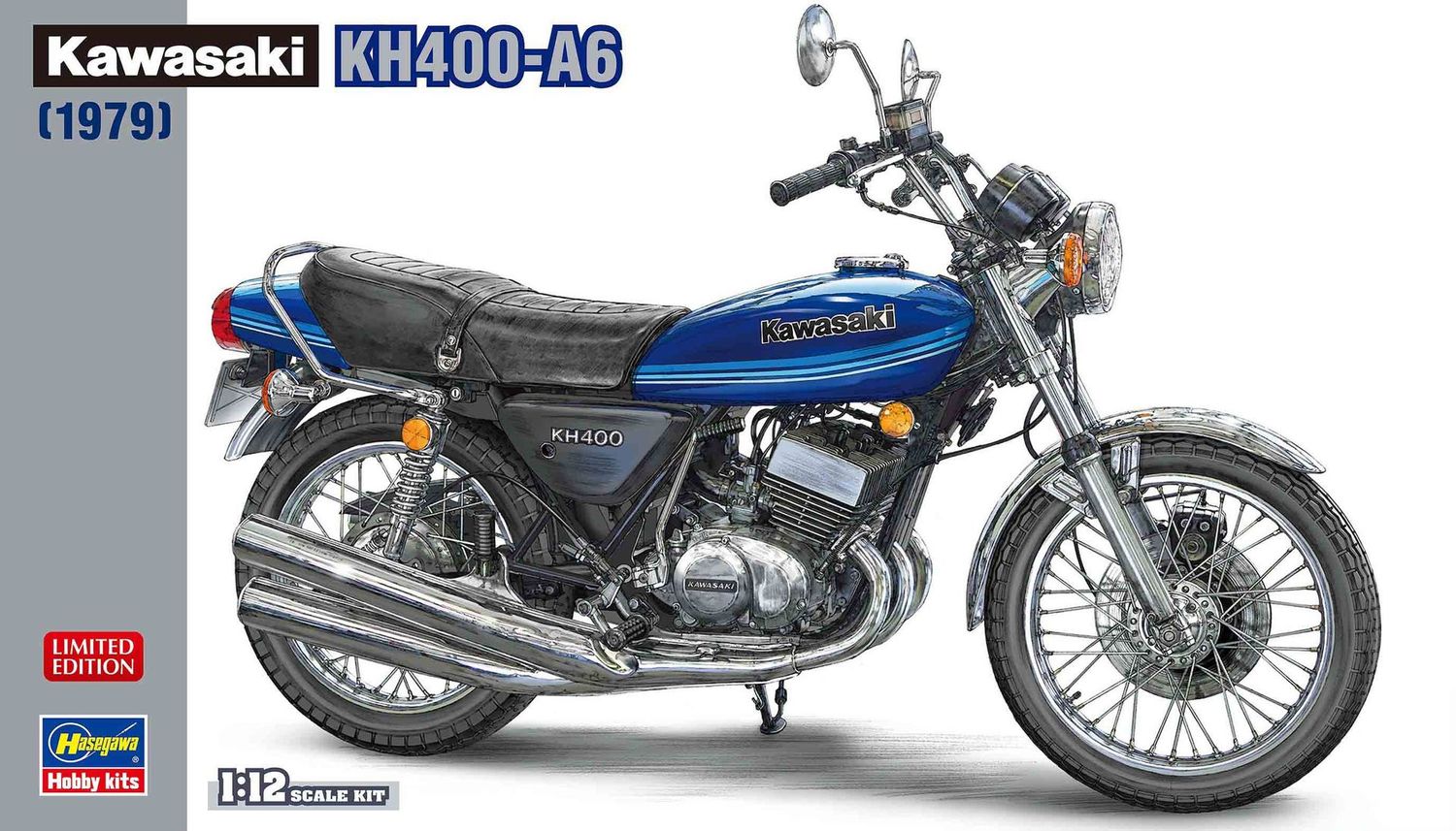 Hasegawa 21772 Kawasaki KH400-A6 1/12 Scale Plastic Model Kit