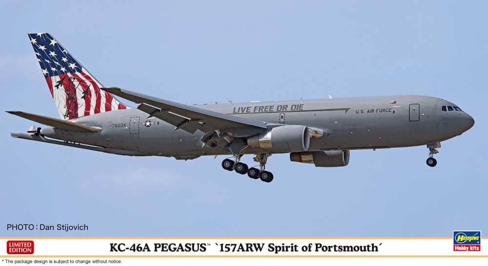 Hasegawa 10865 KC-46A Pegasus 157ARW Spirit Of Portsmouth 1/200 Scale Plastic Model Kit