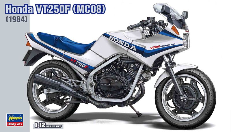 Hasegawa BK-14 1984 Honda VT250F (MC08) 1/12 Scale Plastic Model Kit Hasegawa BK-14 1984 Honda VT250F (MC08) 1/12 Scale Plastic Model Kit