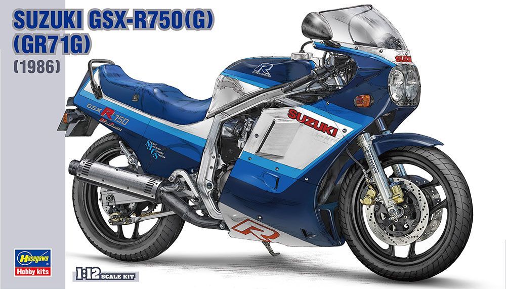 Hasegawa BK-7 1986 Suzuki GSX-R750(G) (GR71G) 1/12 Scale Plastic Model Kit