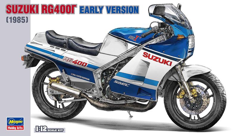 Hasegawa BK-9 1985 Suzuki RG400Y Early Version 1/12 Scale Plastic Model Kit Hasegawa BK-9 1985 Suzuki RG400Y Early Version 1/12 Scale Plastic Model Kit