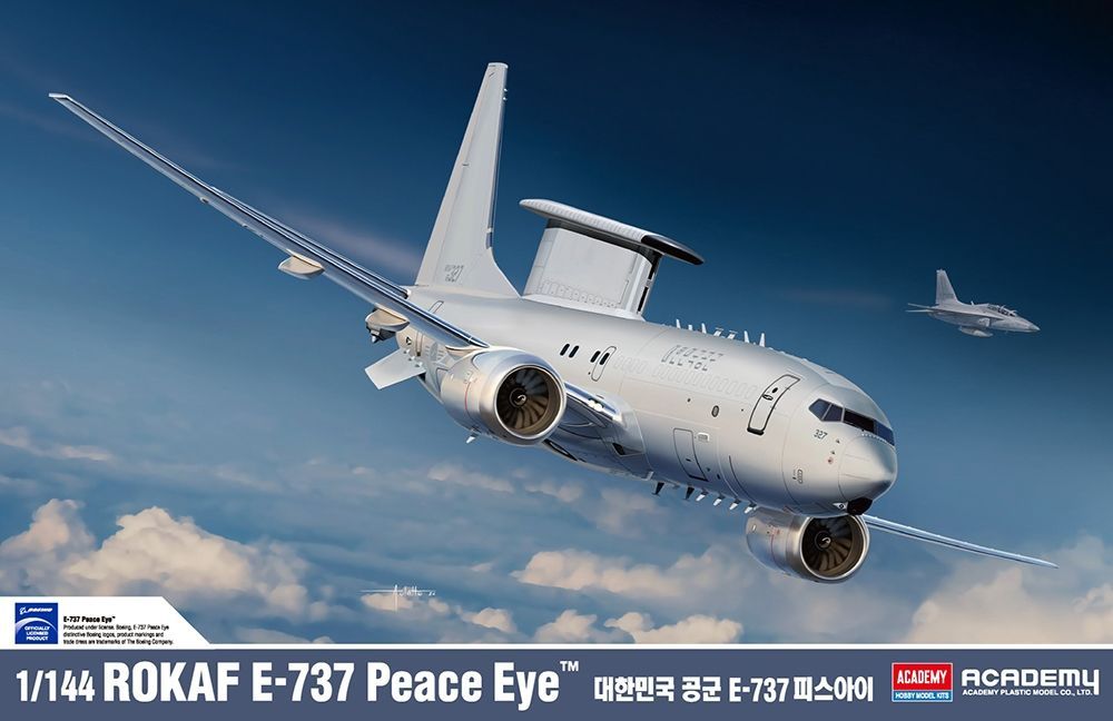 Academy 12651 Korean Air Force E-737 Academy 12651 Korean Air Force E-737 "Peace Eye" Airborne Early Warning Aircraft 1/144 Scale Plastic Model Kit