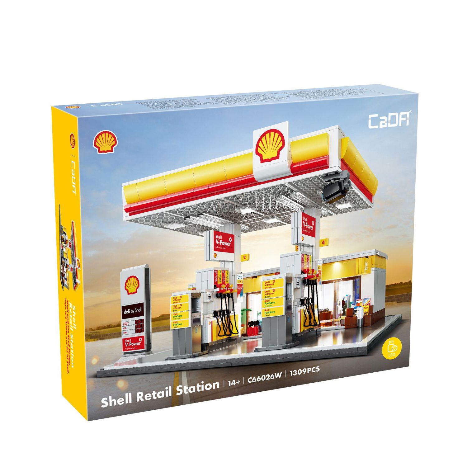 CaDA C66026W Shell Retail Station - 1309 pcs Plastic Brick Construction Kit CaDA C66026W Shell Retail Station - 1309 pcs Plastic Brick Construction Kit
