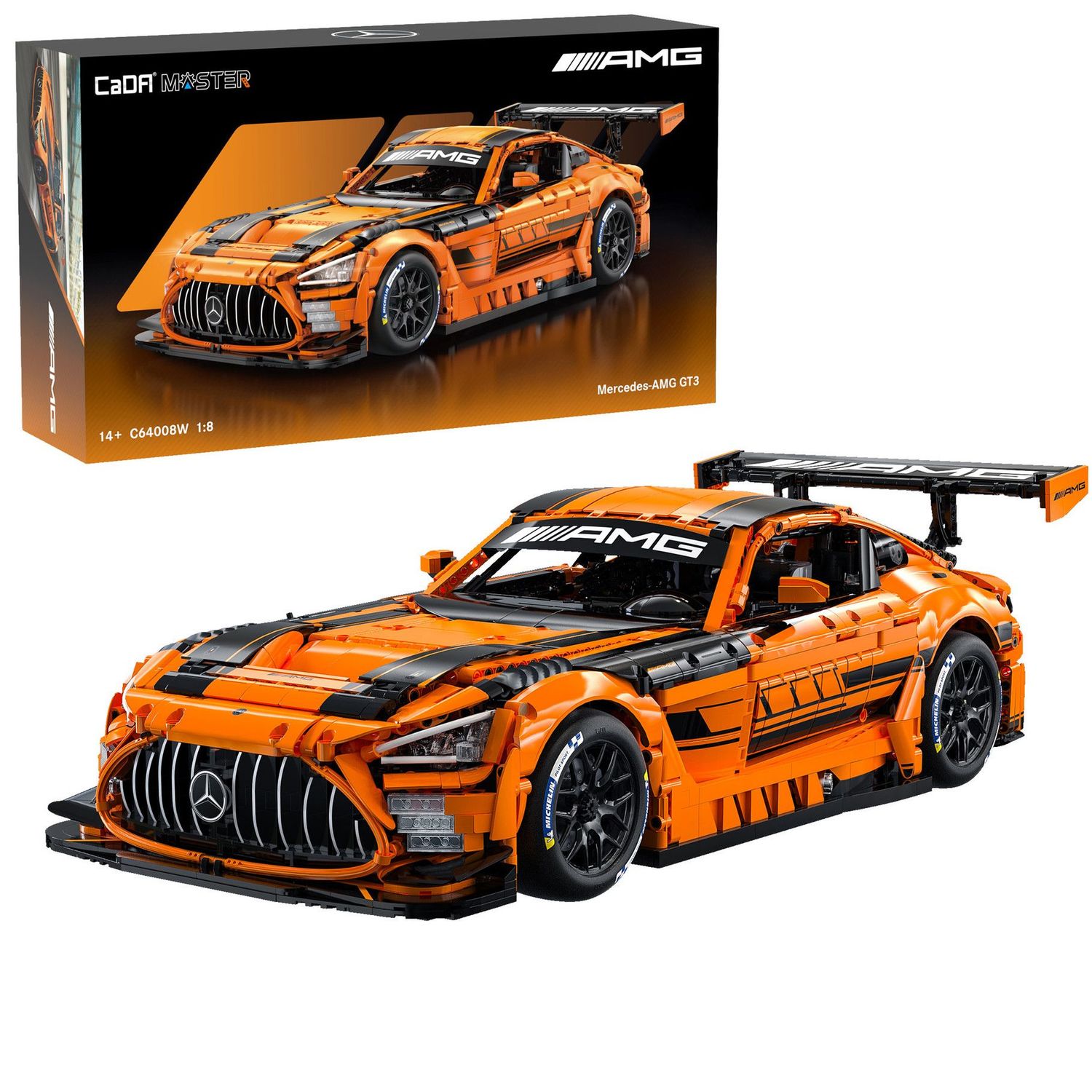 CaDA C64008W 1:8 Mercedes-AMG GT3 - 5466 pcs Plastic Brick Construction Kit CaDA C64008W 1:8 Mercedes-AMG GT3 - 5466 pcs Plastic Brick Construction Kit
