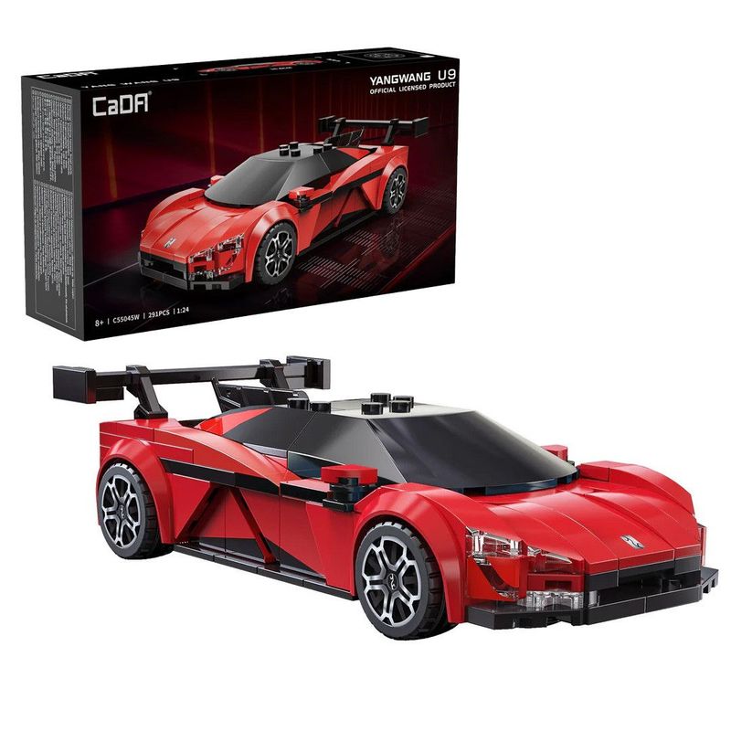 CaDA C55045W 1:24 BYD Yangwang U9 Electric Super Coupé - 291 pcs Plastic Brick Construction Kit