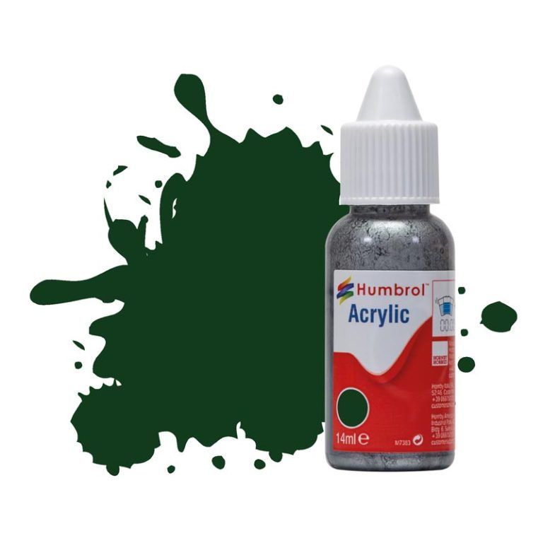 Humbrol Acrylic Paint - No 3 - Brunswick Green - Gloss - (14ml) Humbrol Acrylic Paint - No 3 - Brunswick Green - Gloss - (14ml)