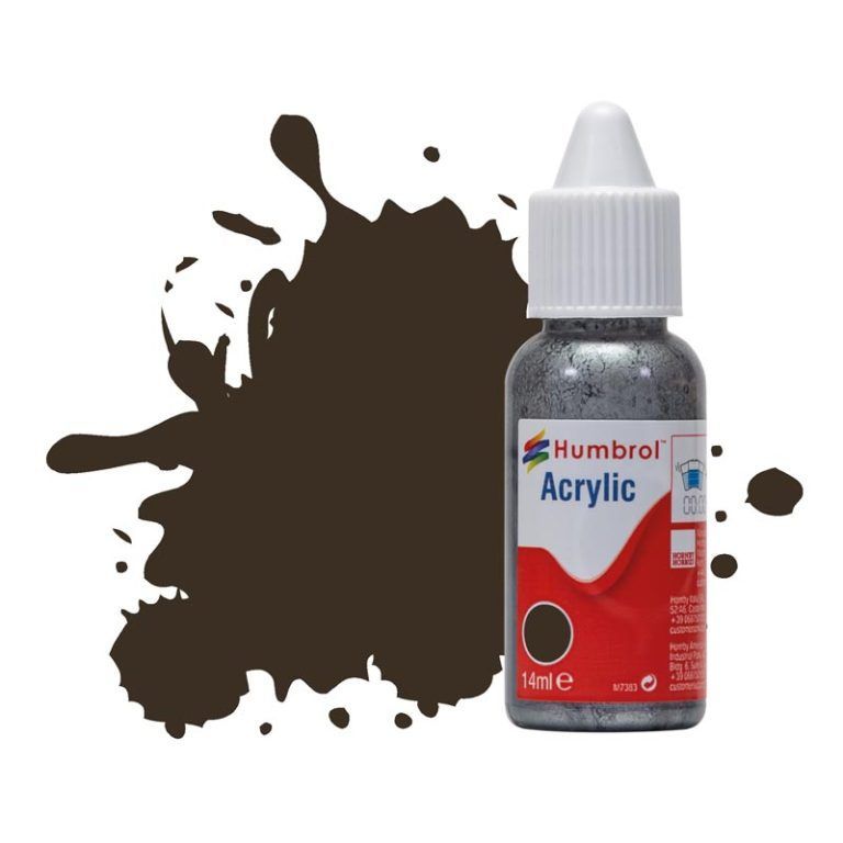 Humbrol Acrylic Paint - No 10 - Service Brown - Gloss - (14ml) Humbrol Acrylic Paint - No 10 - Service Brown - Gloss - (14ml)