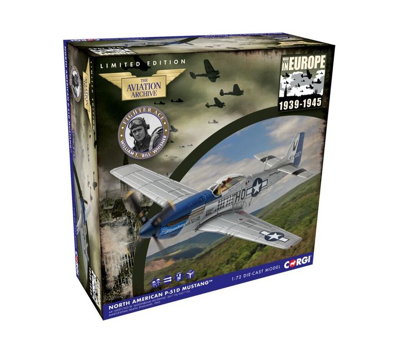 Corgi AA27709 North American P-51D Mustang ‚'Moonbeam McSWINE' - Capt. William T. 'Bill' Whisner Jr Diecast Model Corgi AA27709 North American P-51D Mustang ‚'Moonbeam McSWINE' - Capt. William T. 'Bill' Whisner Jr Diecast Model