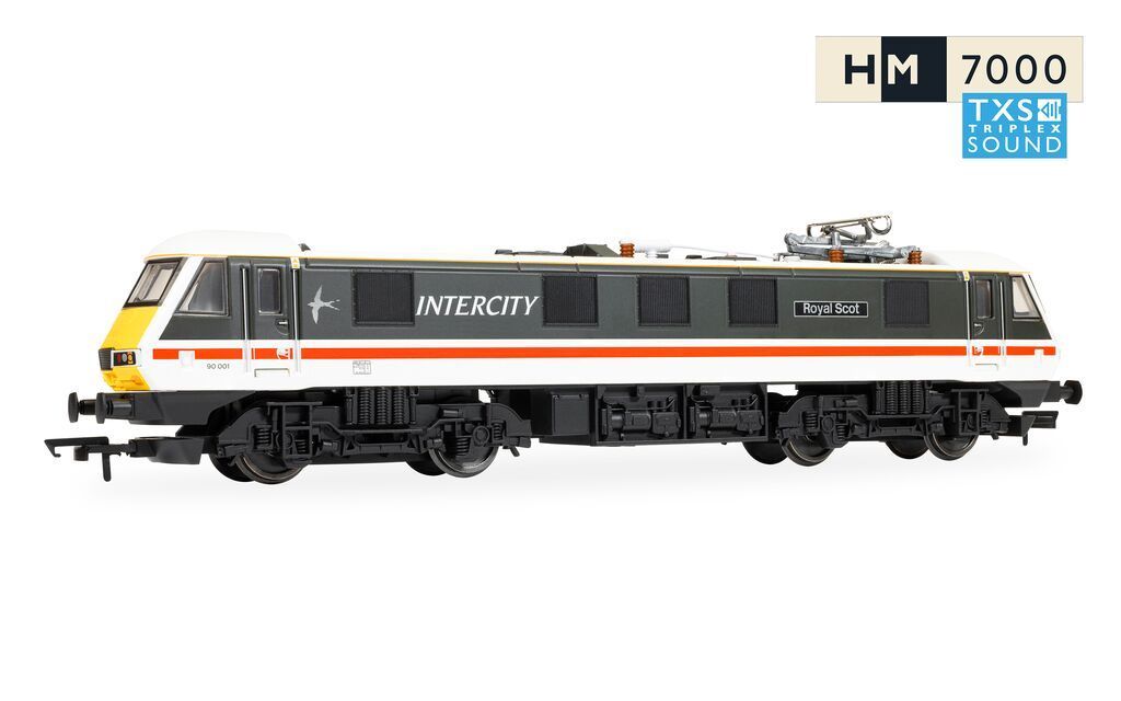 Hornby R30529TXS RailRoad: BR - Intercity Class 90 - 'Royal Scot' 90001 (DCC Sound Fitted) Era 8 Hornby R30529TXS RailRoad: BR - Intercity Class 90 - 'Royal Scot' 90001 (DCC Sound Fitted) Era 8