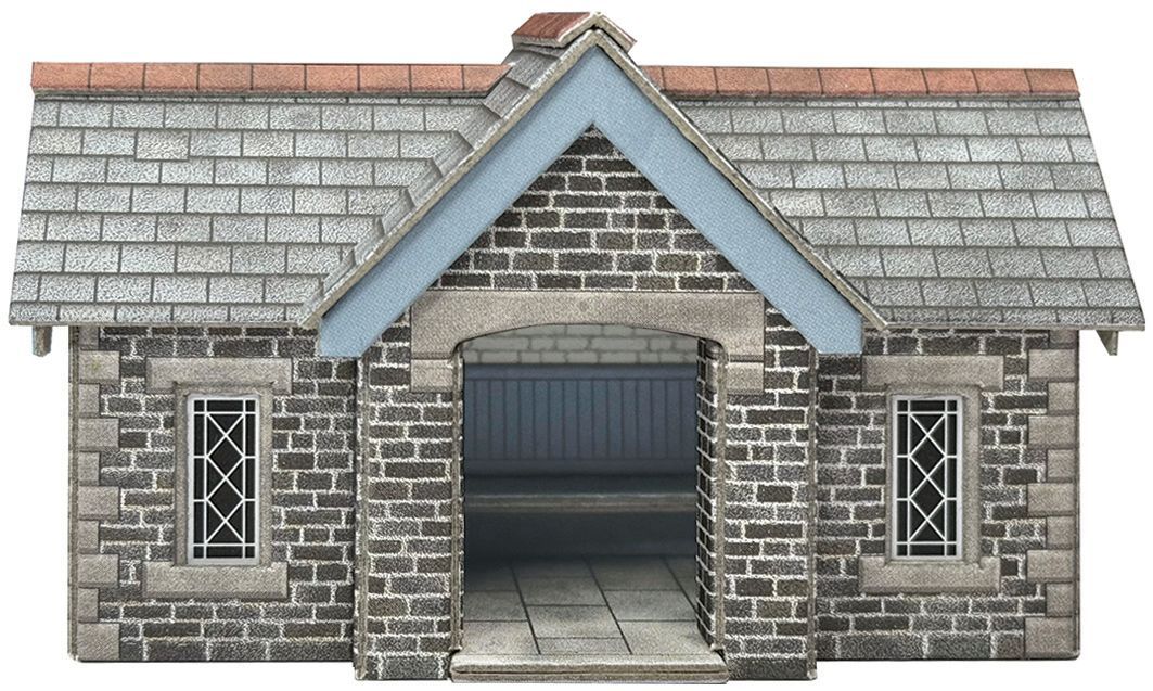 Metcalfe PN916 N Scale Little Cardleywick Station Shelter Card Kit Metcalfe PN916 N Scale Little Cardleywick Station Shelter Card Kit