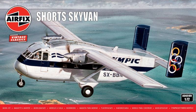Airfix A04018V Shorts Skyvan 1/72 Scale Plastic Model Kit Airfix A04018V Shorts Skyvan 1/72 Scale Plastic Model Kit