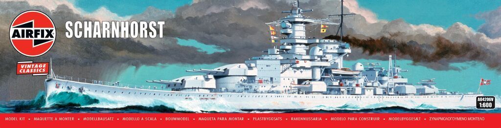 Airfix A04206V Scharnhorst 1/600 Scale Plastic Model Kit