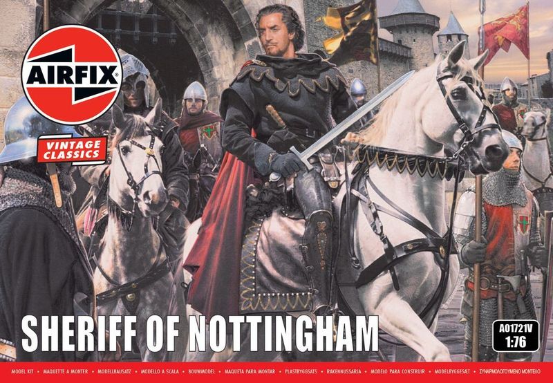 Airfix A01721V Sheriff of Nottingham 1/76 Scale Plastic Model Figures Airfix A01721V Sheriff of Nottingham 1/76 Scale Plastic Model Figures