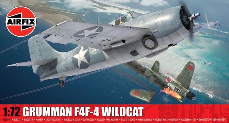 Airfix A02070 Grumman F4F-4 Wildcat 1/72 Scale Plastic Model Kit Airfix A02070 Grumman F4F-4 Wildcat 1/72 Scale Plastic Model Kit