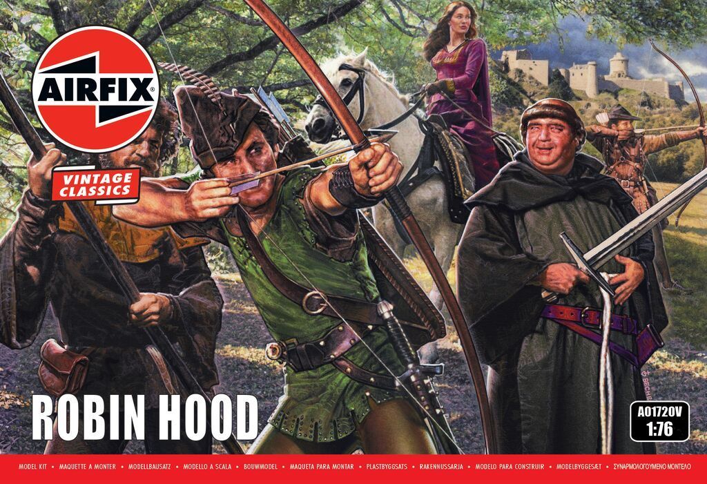 Airfix A01720V Robin Hood 1/76 Scale Plastic Model Figures