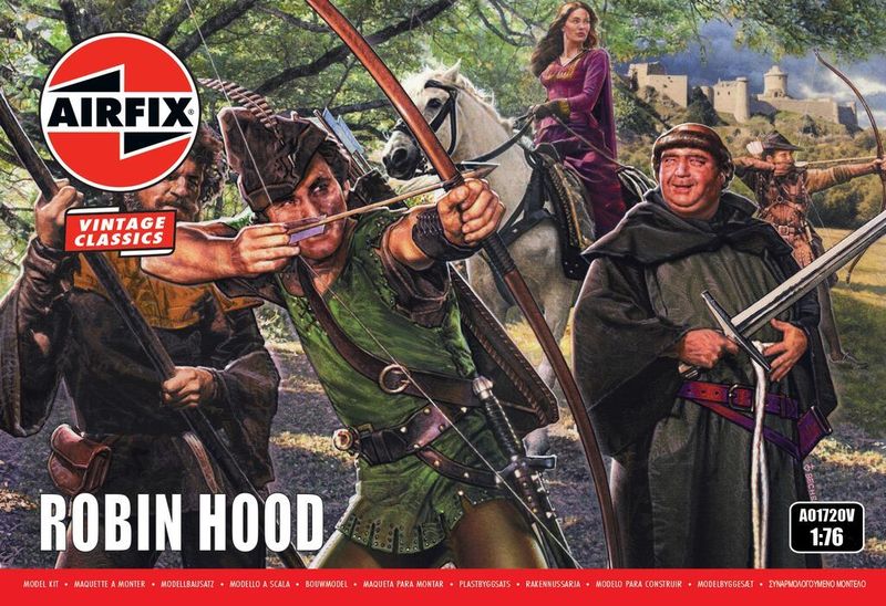 Airfix A01720V Robin Hood 1/76 Scale Plastic Model Figures Airfix A01720V Robin Hood 1/76 Scale Plastic Model Figures