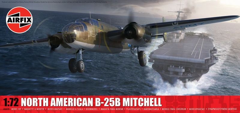 Airfix A06020 North American B-25B Mitchell 1/72 Scale Plastic Model Kit Airfix A06020 North American B-25B Mitchell 1/72 Scale Plastic Model Kit