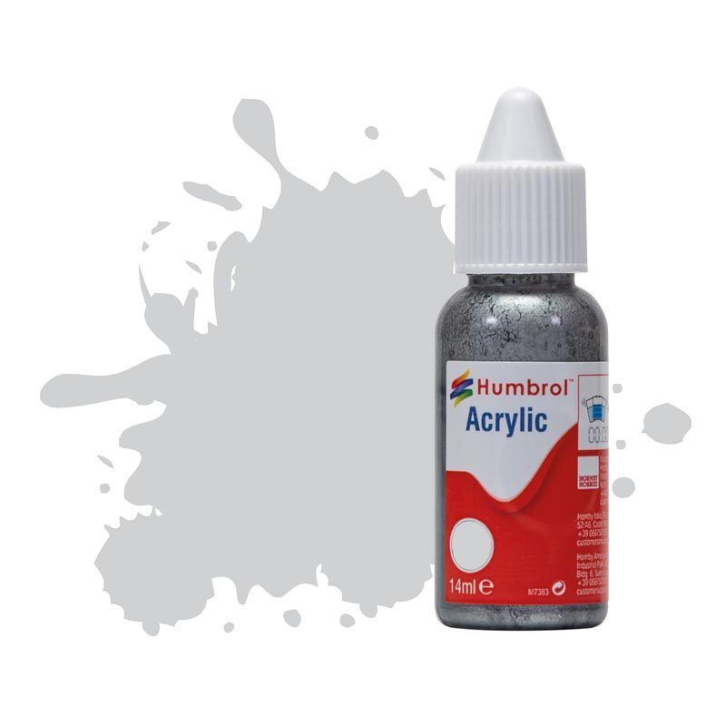 Humbrol Acrylic Paint - No 11 - Silver - Metallic - (14ml) Humbrol Acrylic Paint - No 11 - Silver - Metallic - (14ml)