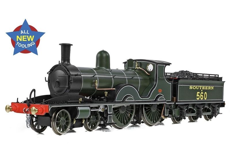 EFE Rail E85024 LSWR Adams T3 560 SR Lined Maunsell Green Era 2 OO/HO Gauge Locomotive