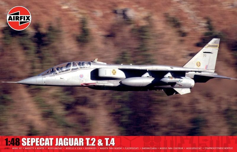 Airfix A11011 SEPECAT Jaguar T.2 & T.4 1/48 Scale Plastic Model Kit Airfix A11011 SEPECAT Jaguar T.2 & T.4 1/48 Scale Plastic Model Kit